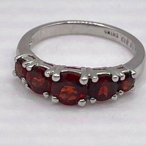 Sterling Silver  and Rubellite Ring